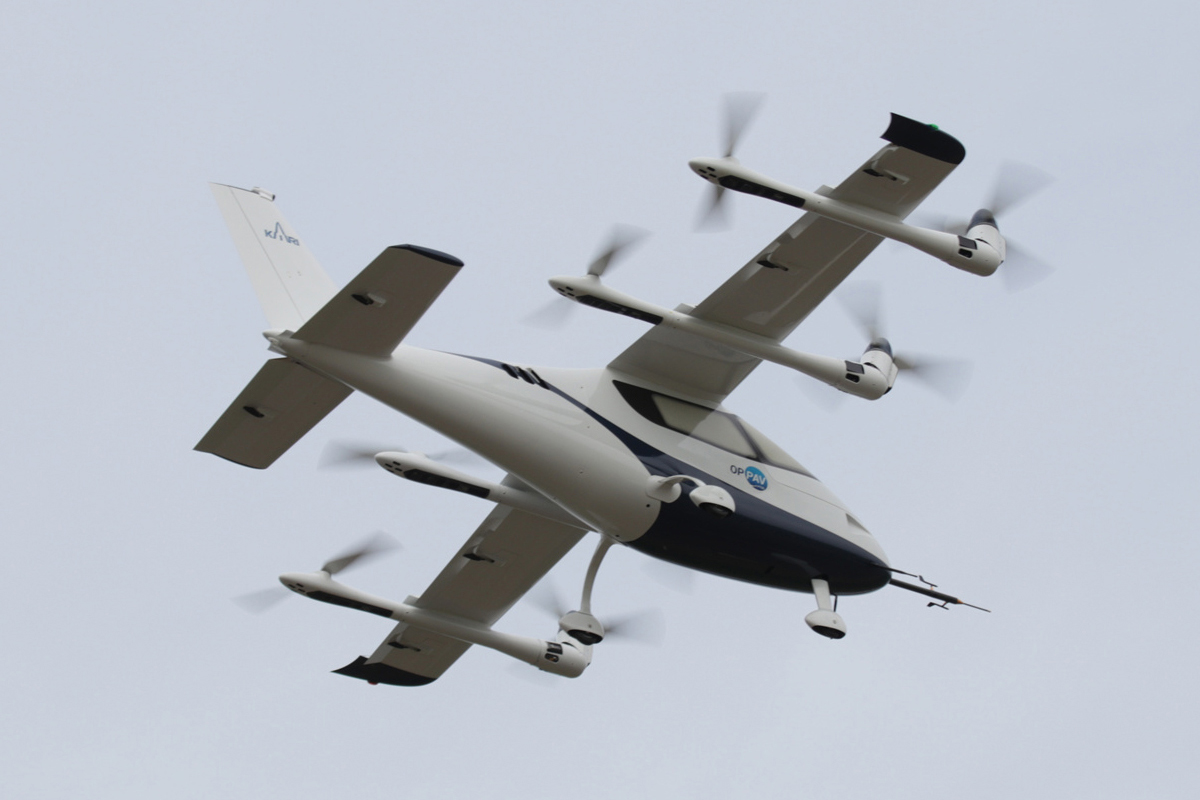 Flight testing, bottom view Flight testing, bottom view